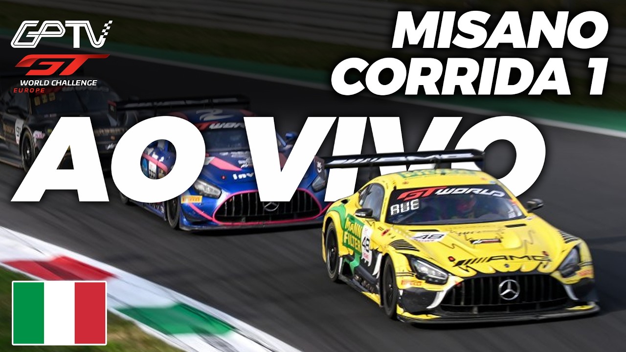 🔴AO VIVO: GTWC EUROPA 2026 COM IMAGENS | CORRIDA 1 COMPLETA EM MISANO COM IMAGENS | 5ª ETAPA