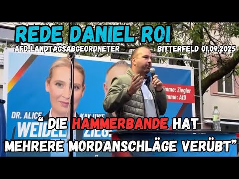 "The Hammer Gang has committed murders" - Speech by Daniel Roi (AfD-MdL) in Bitterfeld | 01.09.2025