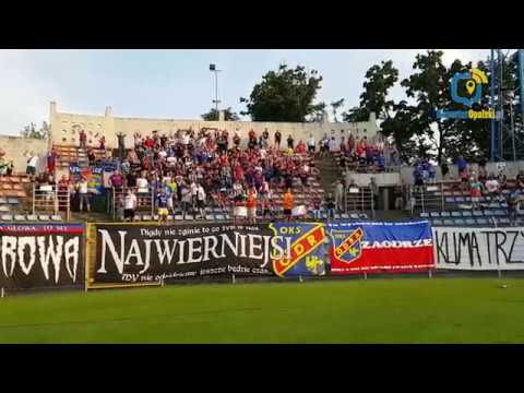 Doping i podziękowania kibiców Odry Opole za mecz z GKS-em Tychy [21.07.2018]