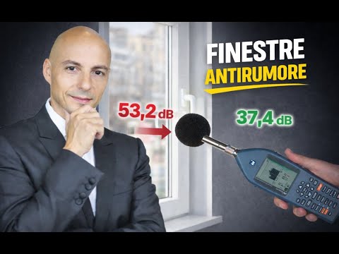 Test reale Sorgedil sulla tenuta acustica di una finestra antirumore