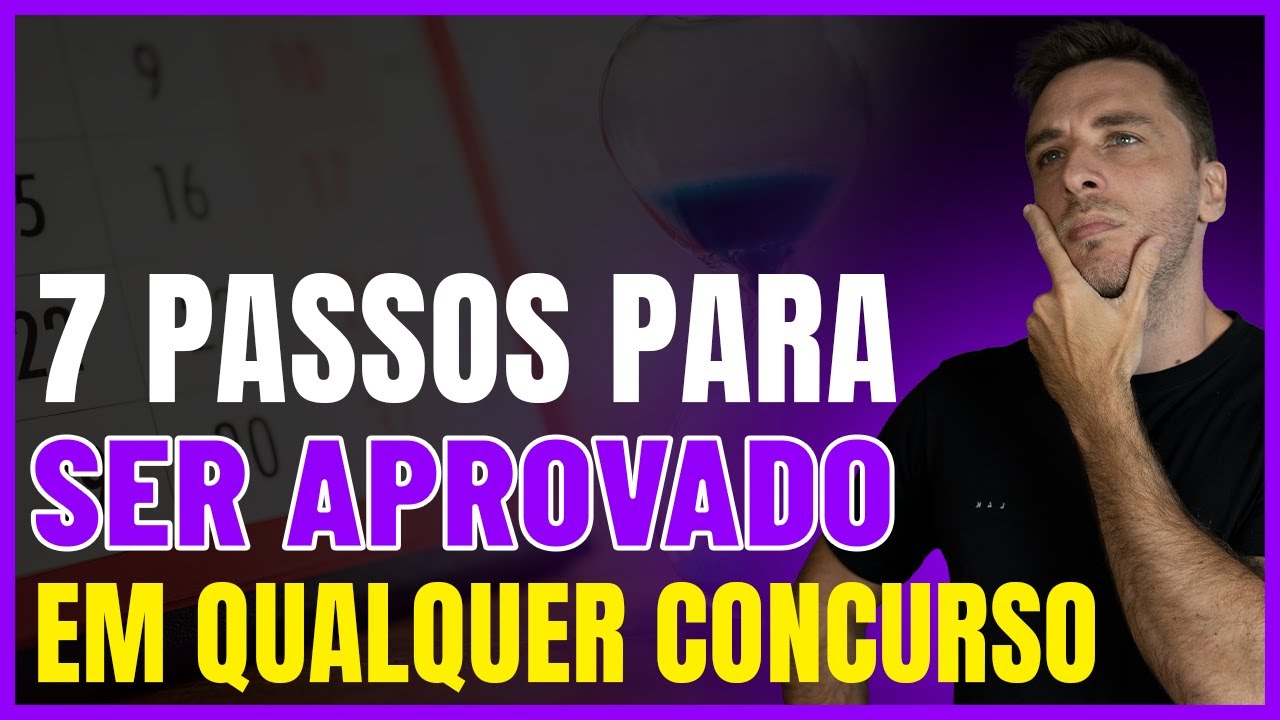 7 passos para chegar em 80% DE ACERTOS em QUALQUER prova de CONCURSO PÚBLICO