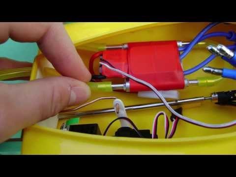 Scratch Built RC Brushless Outrunner Speed Boat