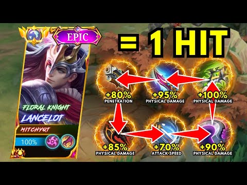 FINALLY! TRY THIS NEW PERFECT LANCELOT 1 HIT BUILD 2024!! │ BUILD TOP 1 GLOBAL LANCELOT ~ MLBB