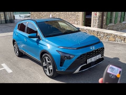 NEU Hyundai Bayon 2022 - POV-Testfahrt (1.0 T-GDi, Farbe AQUA TURQUOISE)