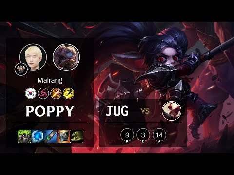 Poppy Jungle vs Lee Sin - KR Challenger Patch 10.5