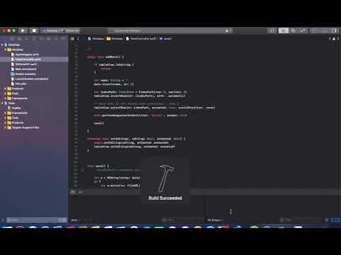 Note iOS App (Swift 5, UserDefaults, File)