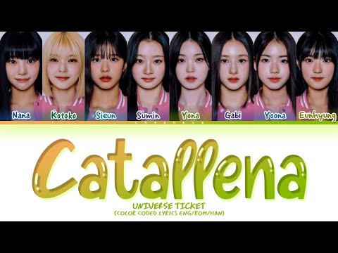 [Universe Ticket] VISUAL UNIT Catallena (by ORANGE CARAMEL) Lyrics (Color Coded Lyrics)