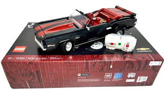 How to Build & Motorize LEGO Icons 10304 Camaro Z28 Unboxing + MOC Build Powered Up RC Mod (4K)