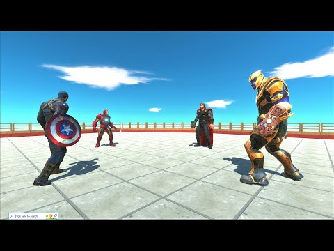 Superhero battle royale animal revolt battle simulator