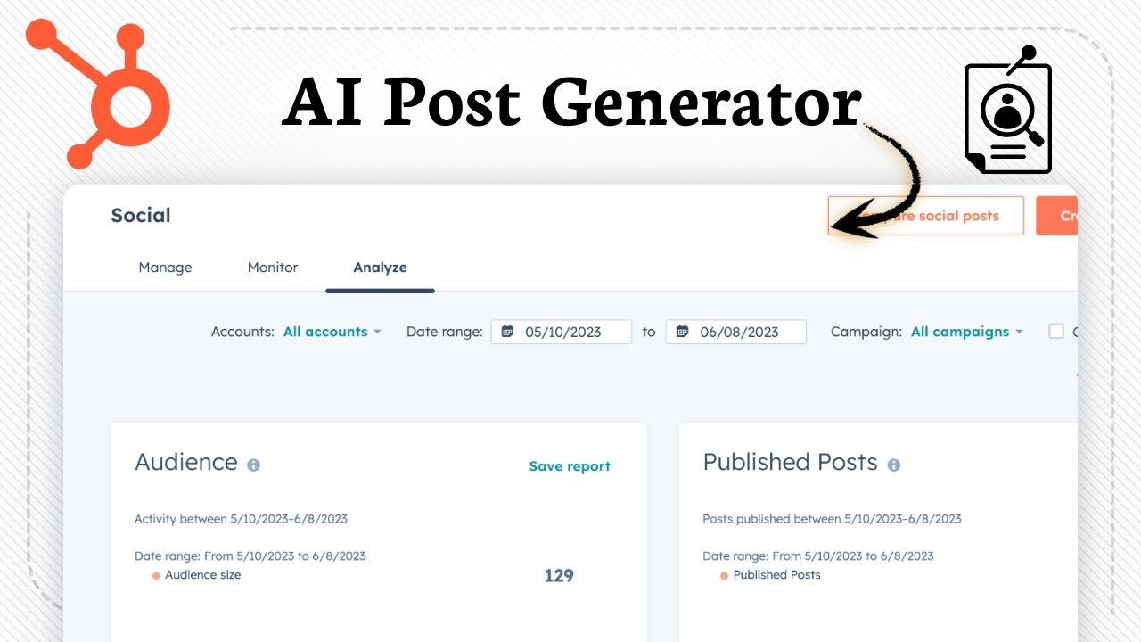 How To Use HubSpot AI Post Generator (Social Media Helper)