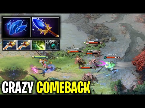 CRAZY COMEBACK MEDUSA FULL EFFECT AGHANIM SHARD + SCEPTER AGAINST PHANTOM ASSASSINS | DOTA 2