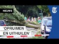 Enorme schade na storm: 'Zag van alles door de tuin vliegen'