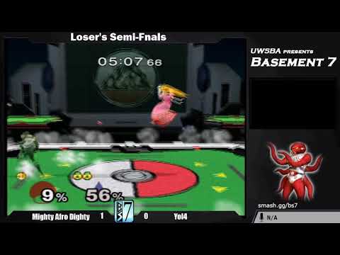 BS7 Mighty Afro Dighty (Peach) vs Yol4 (Fox, Sheik) - Losers Semifinals