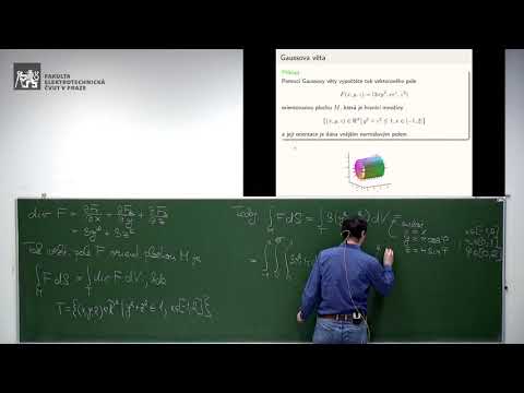 doc. M. Bohata: Matematická analýza 2 – cv. [18 – Gaussova věta, LS 20/21] 🦠