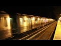 MTA NYC Subway B train passing Avenue M