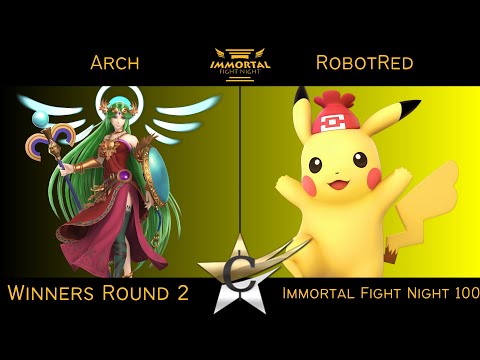Immortal Fight Night 100 Winners Round 2 - Arch (Palutena) vs RobotRed (Pikachu) Smash Ultimate - SS