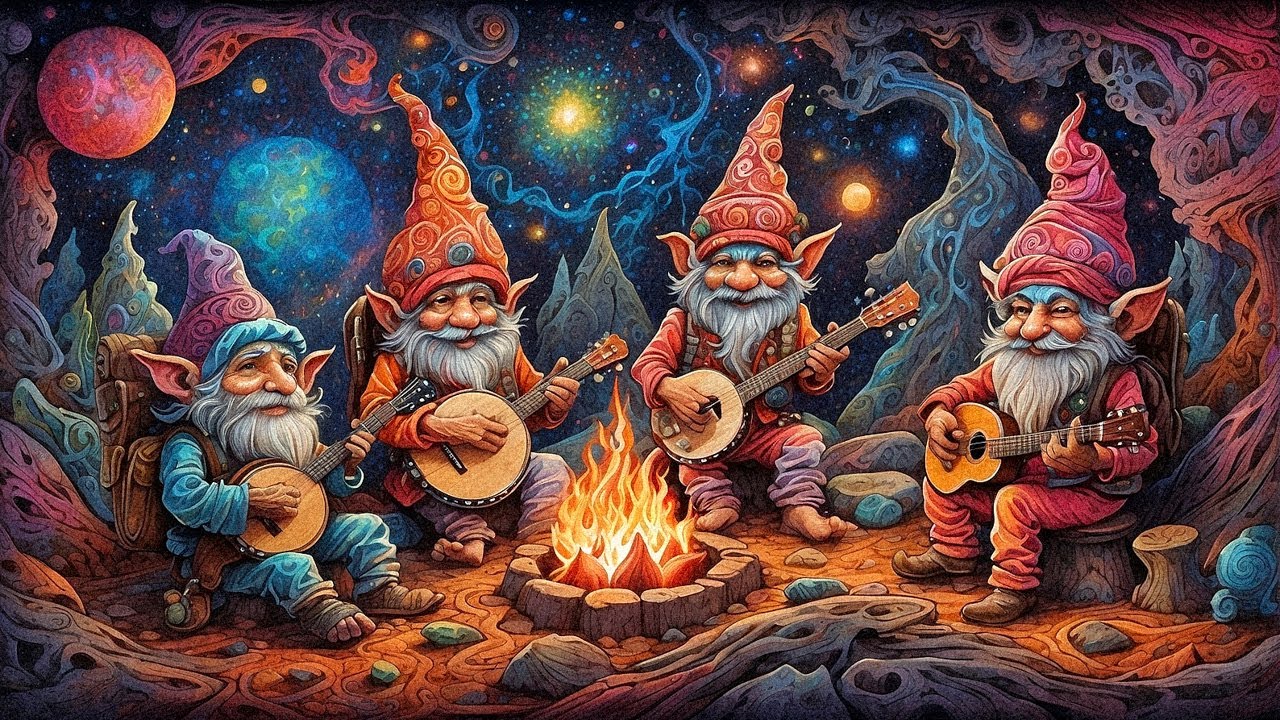 Cosmic Gnome Banjo ~ Enchanting Spacefolk Campfire Jam