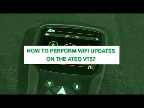 How to perform Wi-Fi Updates on a ATEQ VT57 Diagnostic Tool
