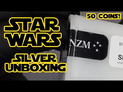 50 Mandalorian 1oz SILVER Coins Unboxing!
