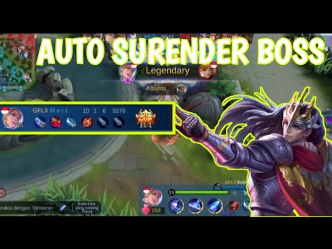 GFLX M A R Z PAKAI LANCELOT MUSUH AUTO SURENDER BOSS || MOBILE LEGEND