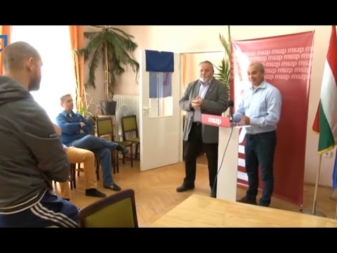 A Quaestor-károsultak és pápai piac ügyéről tartott közös sajtótájékoztatót Gőgös Zoltán és Grőber Attila.