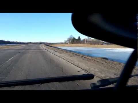 Latvian road Liepaja-Ventspils 11.03.2013