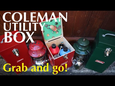 MAKE a fuel and tool carry box for a weekend camp trip // Coleman Utility Box // Fuel carry case