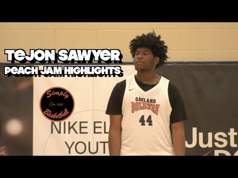 6'8 Big Man Tejon Saywer has AMAZING TOUCH Around The Rim I Peach Jam Highlights