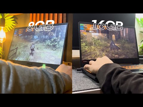 8gb vs. 16gb Gaming Laptop | FULL PERFORMANCE COMPARISON