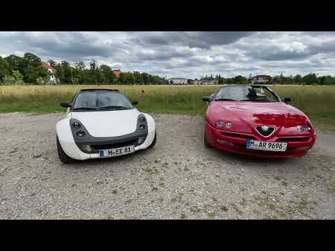 Alfa Romeo Spider 🇮🇹 get together with Smart Roadster Coupe 🇩🇪