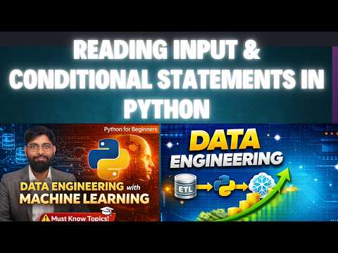 Python Basics Taking Input Conditional Statements Explained Easily
