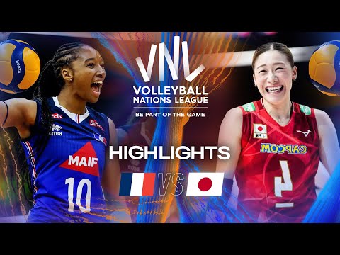 France 🇫🇷 vs. Japan 🇯🇵 - Highlights | Week 3 | Women's VNL 2025