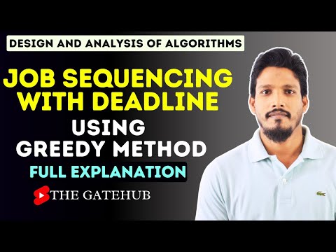 Job Sequencing with Deadline Using Greedy Method | GATECSE | DAA