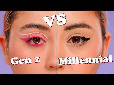 TRYING GEN Z VS. MILLENIAL BEAUTY TRENDS
