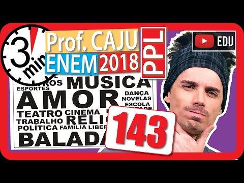 🏃ENEM 2018 PPL 👉 RAPIDINHA Questão 143 - Visão Espacial