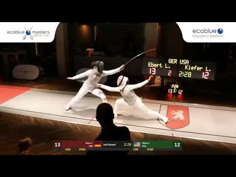 Ecoblue Masters 2023 SWF - L4 - Leonie Ebert GER v Lee Kiefer USA