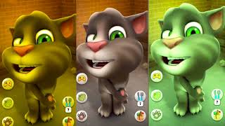 Yellow cat 🐈 black cat 🐈‍⬛ green cat 💚 🐈 competition video 1