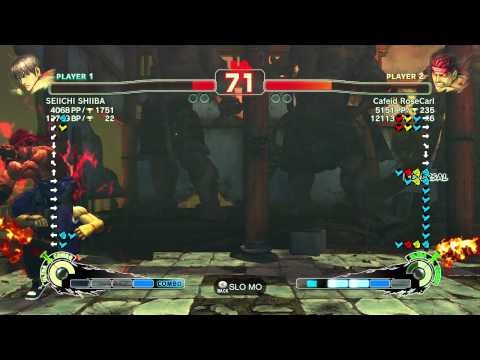 SSFIVAE~ Guy (SEIICHI SHIIBA) vs.  Evil Ryu (CafeId RoseCarl) HD