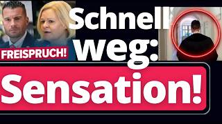 Schnell weg! Nach Faeser-Niederlage flüchtet Staatsanwalt aus dem Gerichtsgebäude!