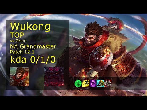Rank 1 NA Wukong: Top vs Ornn