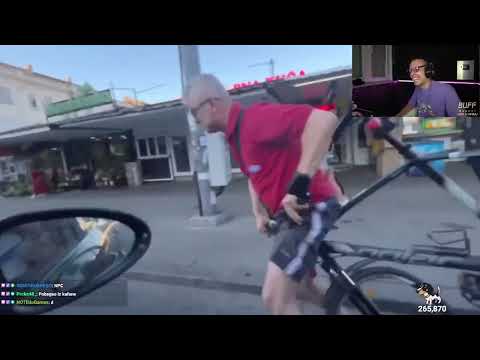 GUH REAKCIJA NA SIMIJEV VIDEO KADA JE PROLAZNIK PAO SA BICIKLA