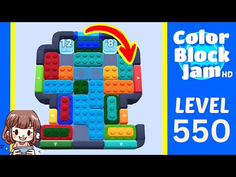Color Block Jam Level 550 Solution Walkthrough