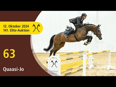 No. 63 Quaasi-Jo by Quincy Top - Ludwig von Bayern | 141. Verden Elite-Auction on October, 12th