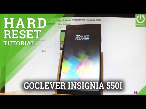 GOCLEVER Insignia 550i Factory Reset / Format / Restore Android