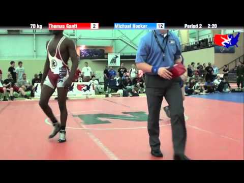 Thomas Gantt vs. Michael Hooker at 2013 ASICS University Nationals - FS