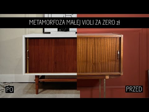 Metamorfoza ZERO WASTE komody PRL - MAŁA VIOLA / jak zrobić ją samemu