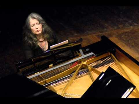 J. S. Bach. Bourrée I-II from English Suite in A Minor - Martha  Argerich. live 2007
