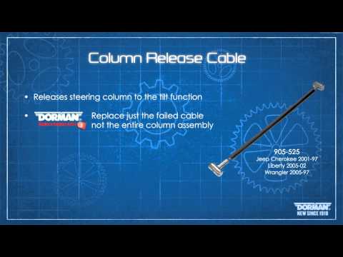 Highlighted part: tilt column release cable