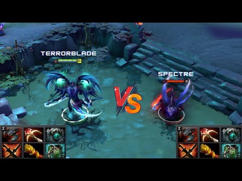 Dota 2 | Terrorblade vs Spectre lvl 30 | Same Full Items