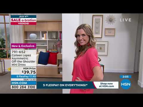 Colleen Lopez Asymmetric OfftheShoulder Mini Dress